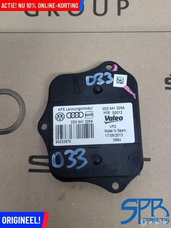 Balast AFS MODULE GROOTLICHT ASSISTENTIE 3D0941329A GOLF 7, Auto-onderdelen, Gebruikt, Volkswagen, Ophalen of Verzenden, Volkswagen
