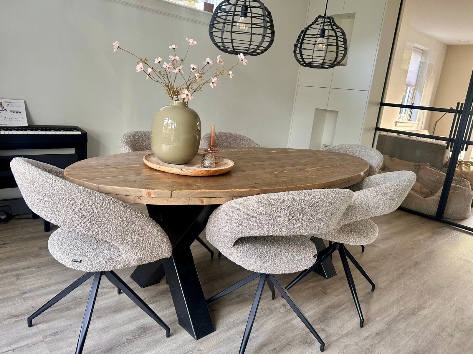 Gave eettafel, Ophalen, Gebruikt, 200 cm of meer, 50 tot 100 cm