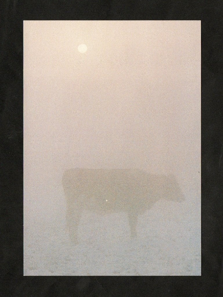 Ansichtkaart Koe in de Ochtendmist door Jan Smit., Verzamelen, Ophalen of Verzenden, 1980 tot heden, Ongelopen, Overige soorten