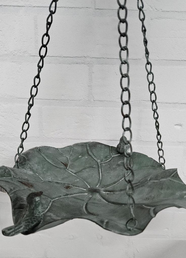 HANGER VOEDERSCHAAL / METAAL / groen, Huis en tuin decoratie Marie, Nieuw, Info@huisentuindecoratiemarie.nl, Peize