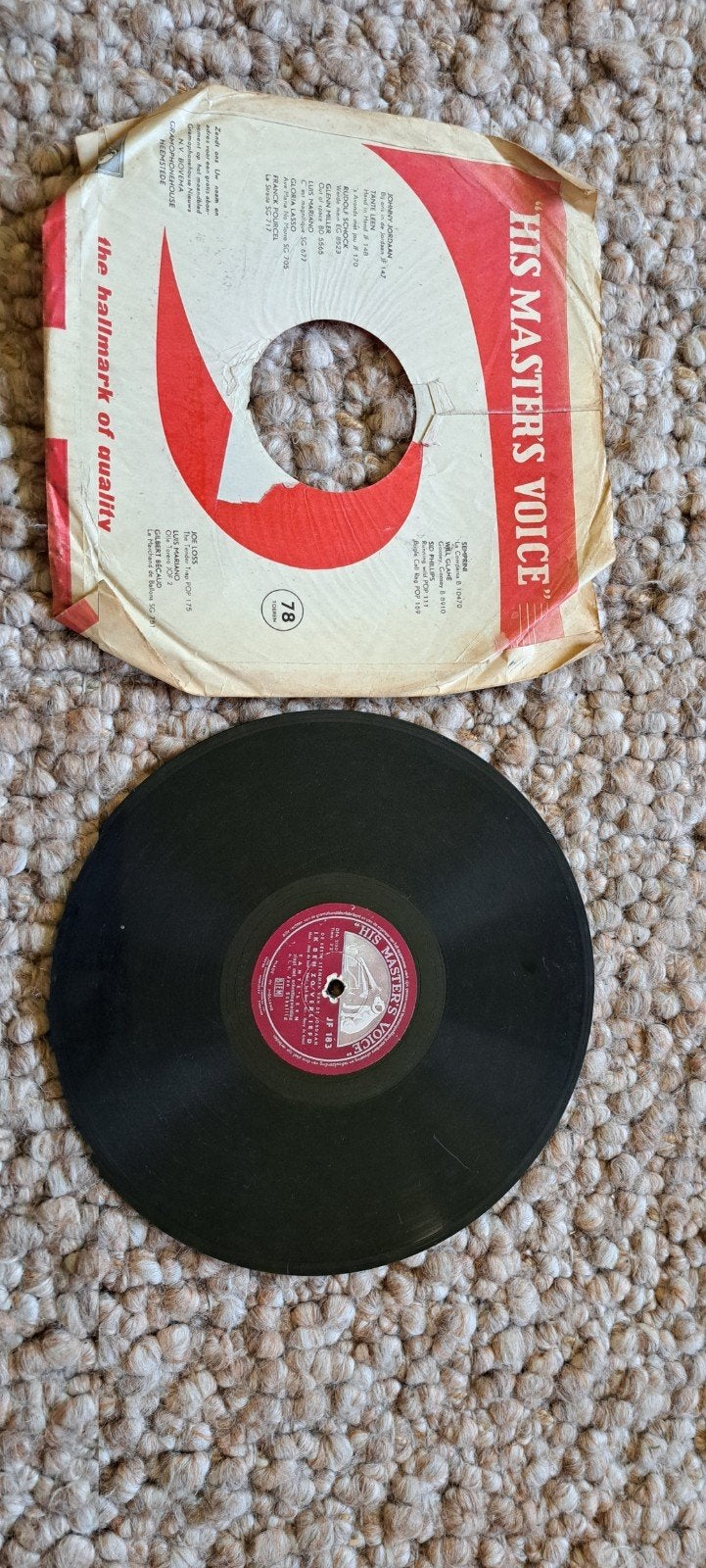78 toerenplaat, tante leen met oh johnny, Ophalen, Overige merken