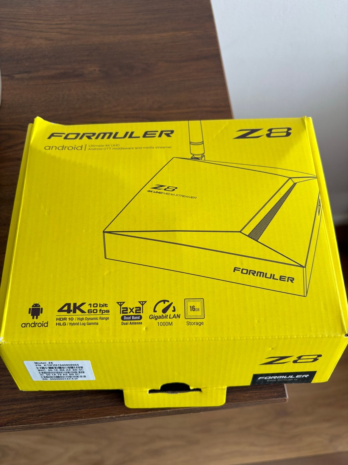 Formuler Z8 Android 4K UHD OTT Mediaspeler, Ophalen of Verzenden, Nieuw, Minder dan 500 GB