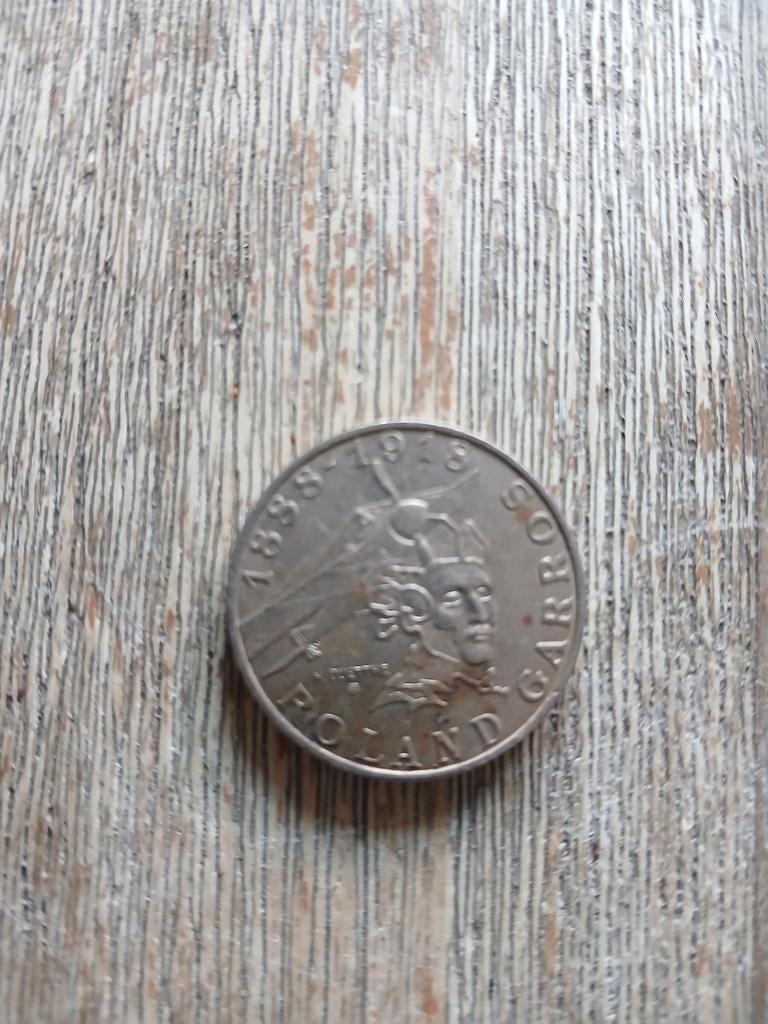 10 Franc 1988 Roland Garros 100 jaar - Frankrijk, Ophalen of Verzenden, Frankrijk, Losse munt