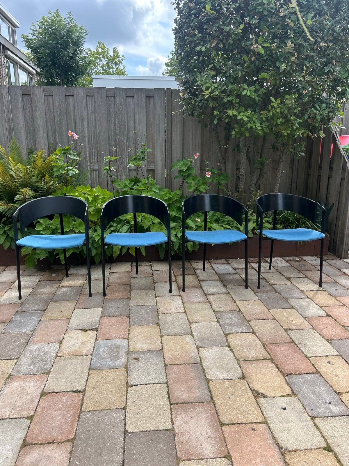 Castelijn stoelen (set van 4), Ophalen, Gebruikt, Blauw, Vier