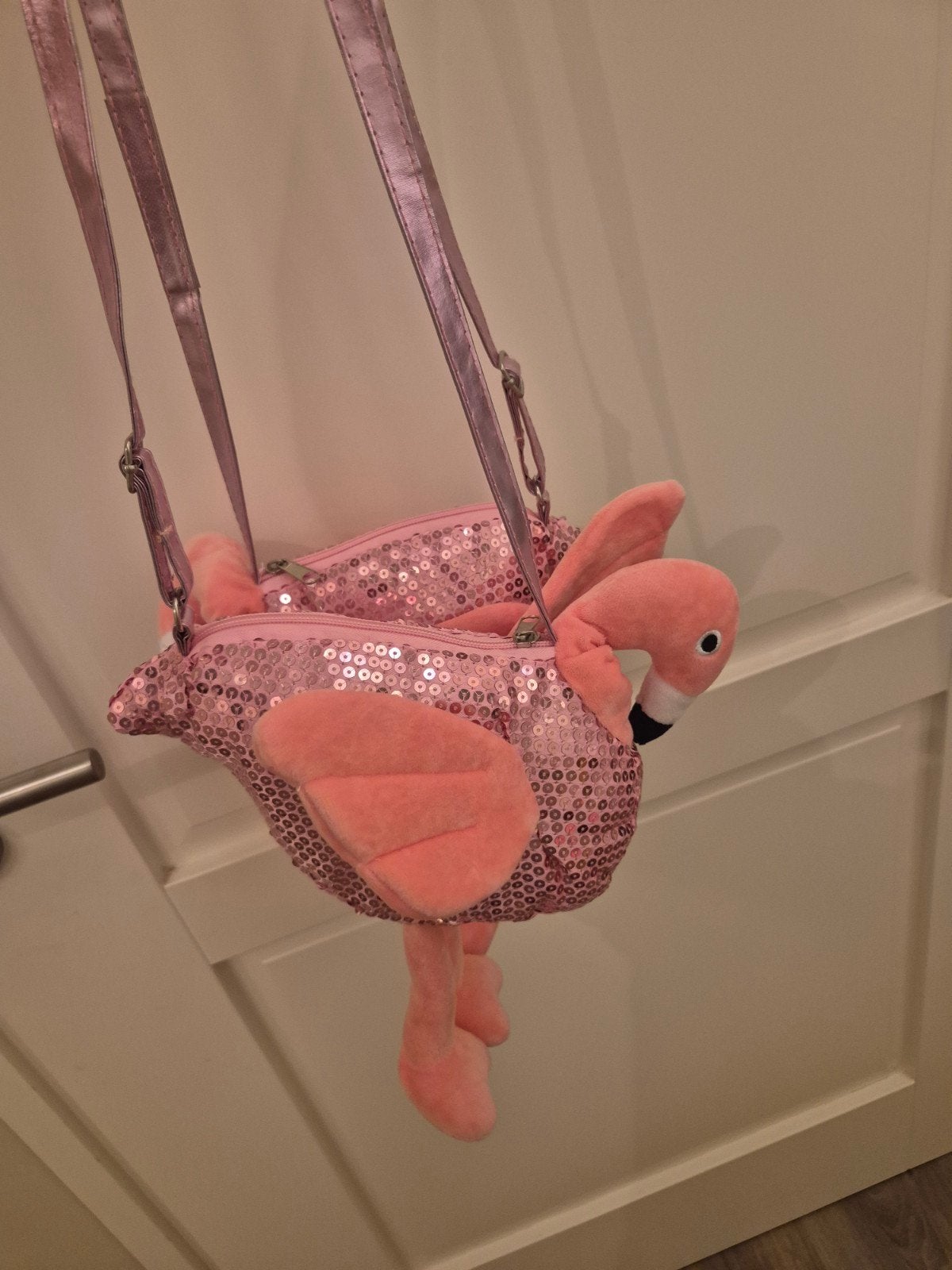 Leuke Flamingo Tasjes - Roze Glitter Schoudertasjes, Ophalen of Verzenden