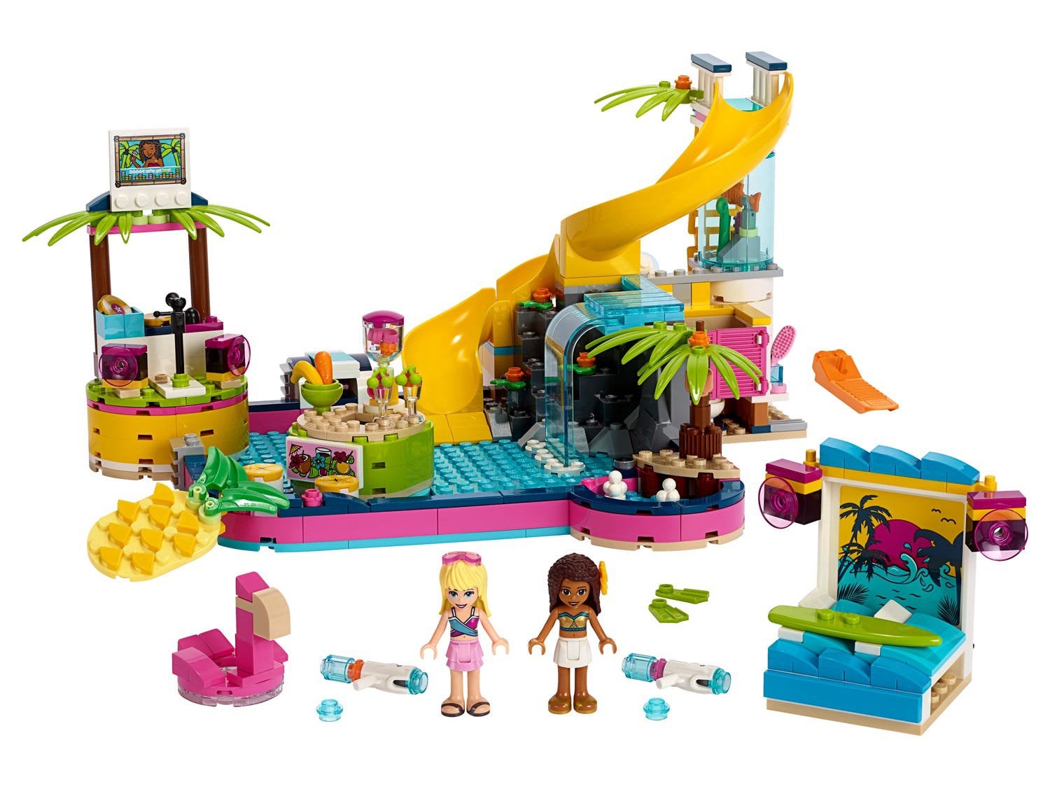 Lego Friends Andrea’s Zwembadfeest 41374, Lego, Friends, Ophalen of Verzenden, Complete set