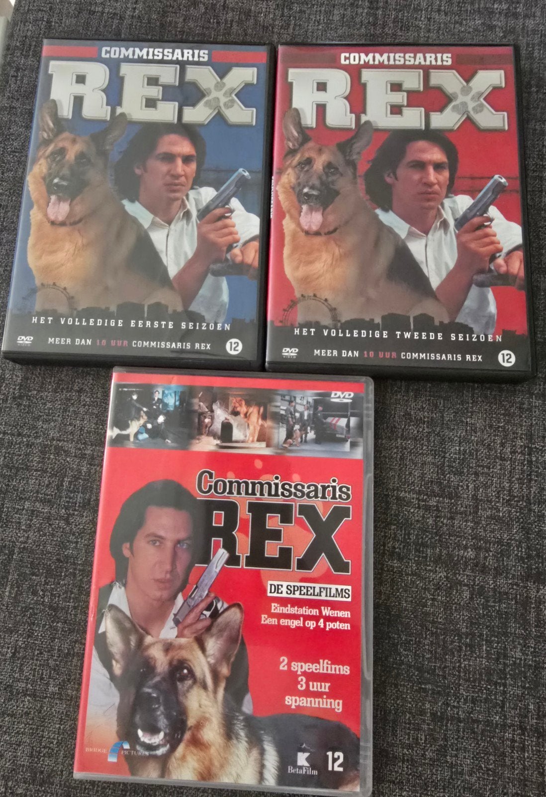 Dvd de serie commissaris Rex seizoen 1 + 2 en de speelfilms, Nederlands, Seizoen 1, Duits, Ophalen of Verzenden