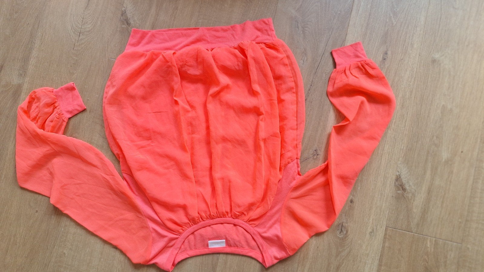 Vila Neon Koraalroze Blouse Lange Mouw Maat M, Maat 38/40 (M), Vila, Oranje, Ophalen of Verzenden