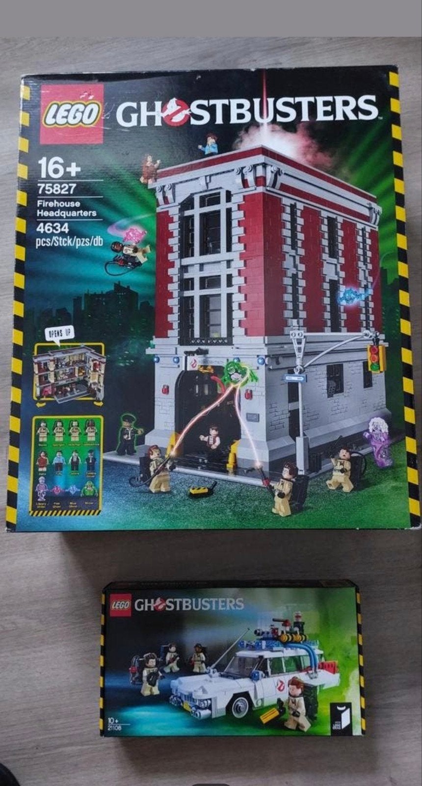 Lego Ghostbusters Firehouse 75827 + 21108, Kinderen en Baby's, Speelgoed | Duplo en Lego, Lego, Nieuw, Ophalen of Verzenden, Complete set