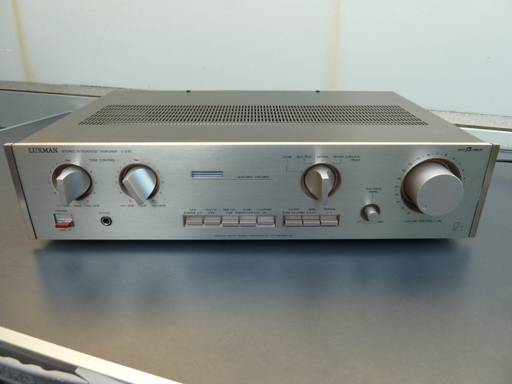 LUXMAN STEREO INTEGRATED AMPLIFIER  L-200, Ophalen, Gebruikt, 120 watt of meer, Overige merken