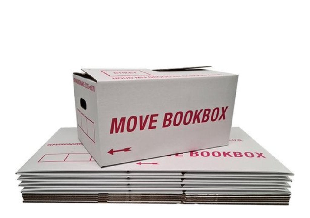 10x Move Bookbox + 1 Regular. ++Sterk 60 kg. Autolock, Ophalen, Doos, 40 tot 60 cm, Opvouwbaar