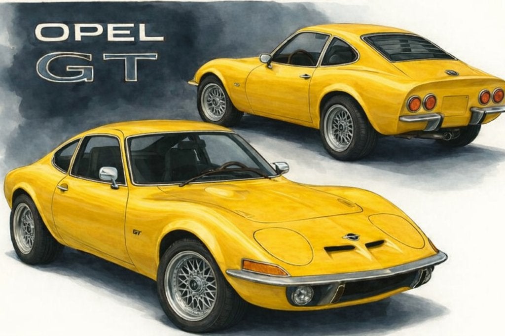 OPEL GT BANNER ROOD EN BLAUW GEEL 60X90 CM BEV. OGEN, Auto-onderdelen, Ophalen of Verzenden, Nieuw, Opel, Spatbord