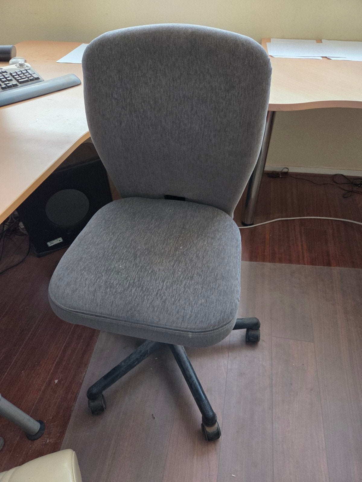 te koop grijze bureau stoel, Ophalen, Grijs