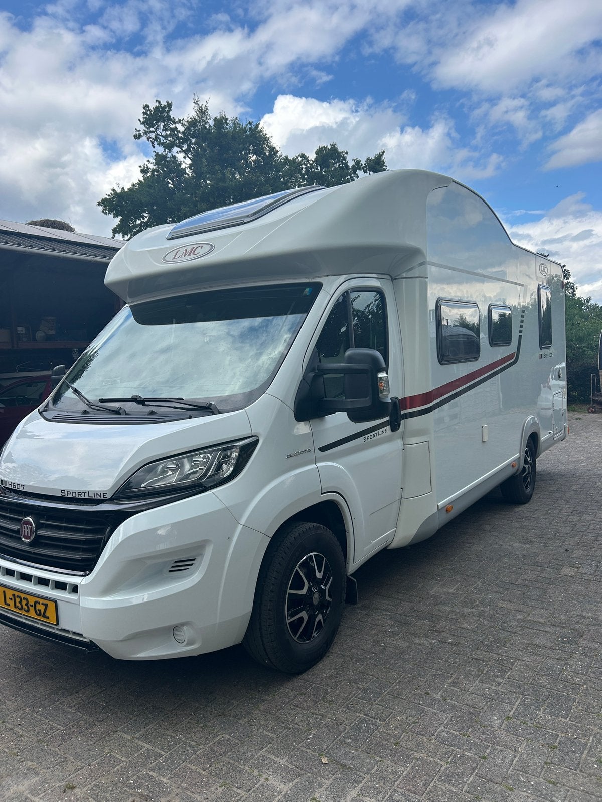 LMC H 607 2.3D 96KW 2016 Wit, Luifel, Ringverwarming, Startonderbreker, Fiat