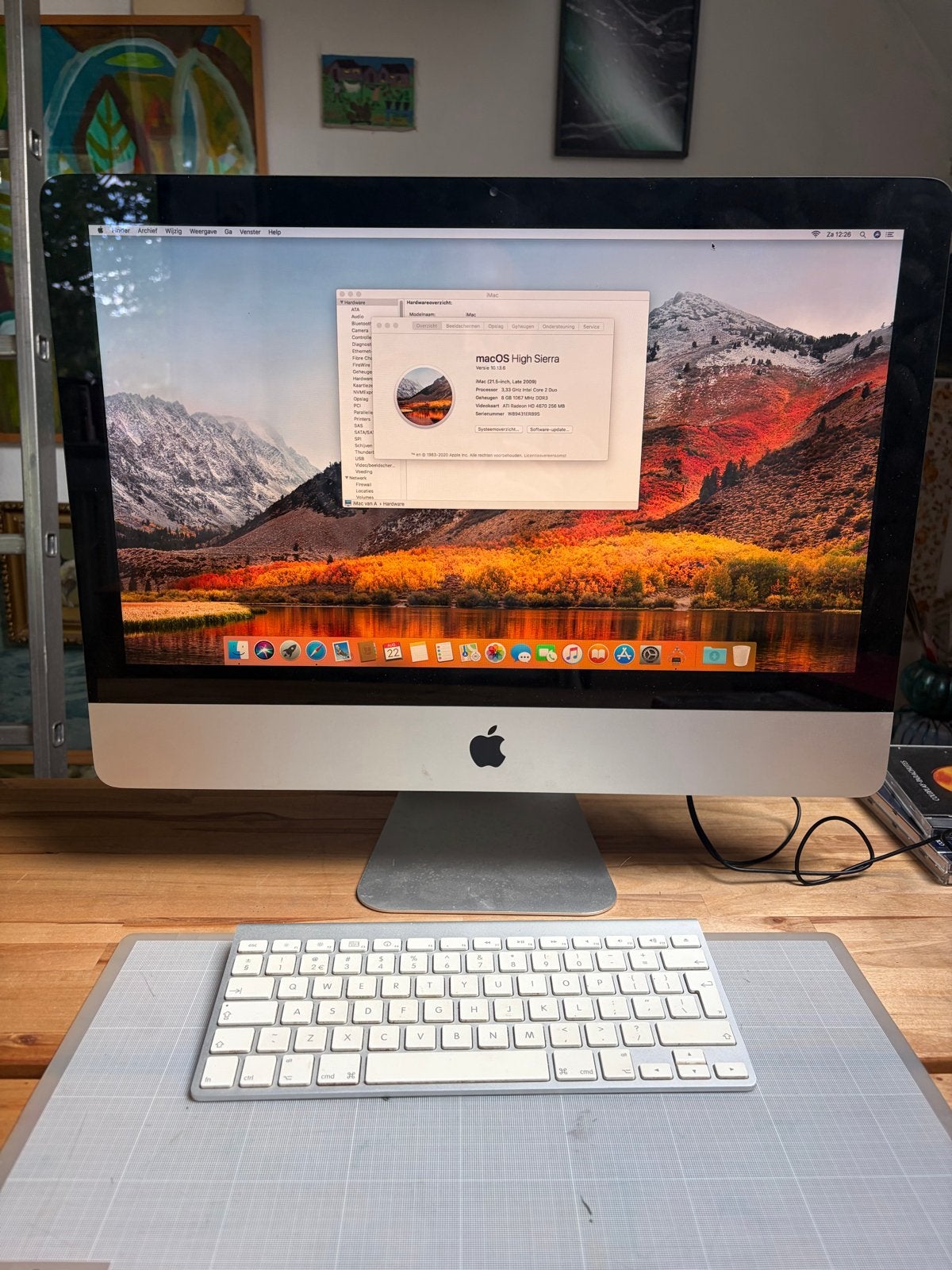 iMac (21.5-inch, Late 2009) met draadloos toetsenbord, Ophalen, Gebruikt, IMac, 3 tot 4 Ghz
