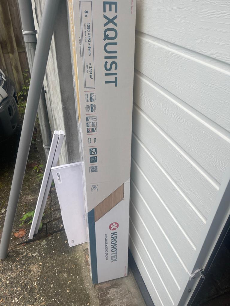 6,3 m2 Nieuw Kronotex Laminaat - Licht Eiken Kwaliteit, Ophalen, 50 tot 150 cm, Nieuw, 5 tot 10 m²
