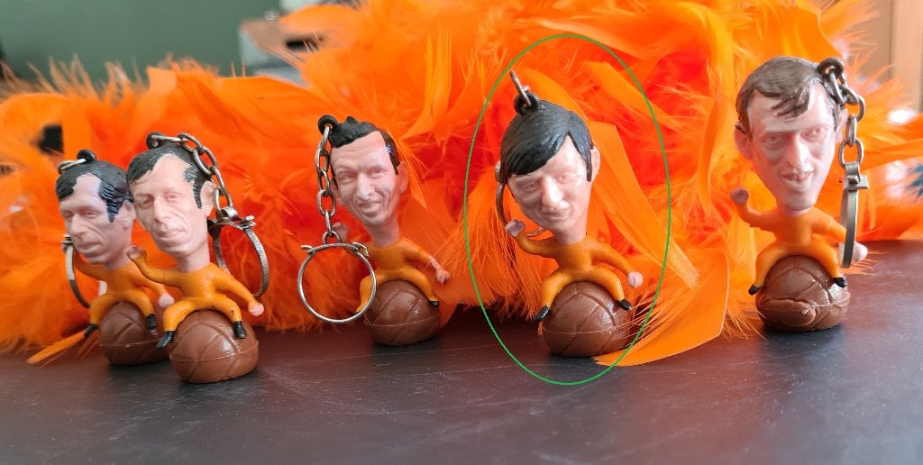 WK-knaller Oranje voetballer Johan Cruijff WK 1974, Verzamelen, Sleutelhangers, Zo goed als nieuw, Sport, Verzenden