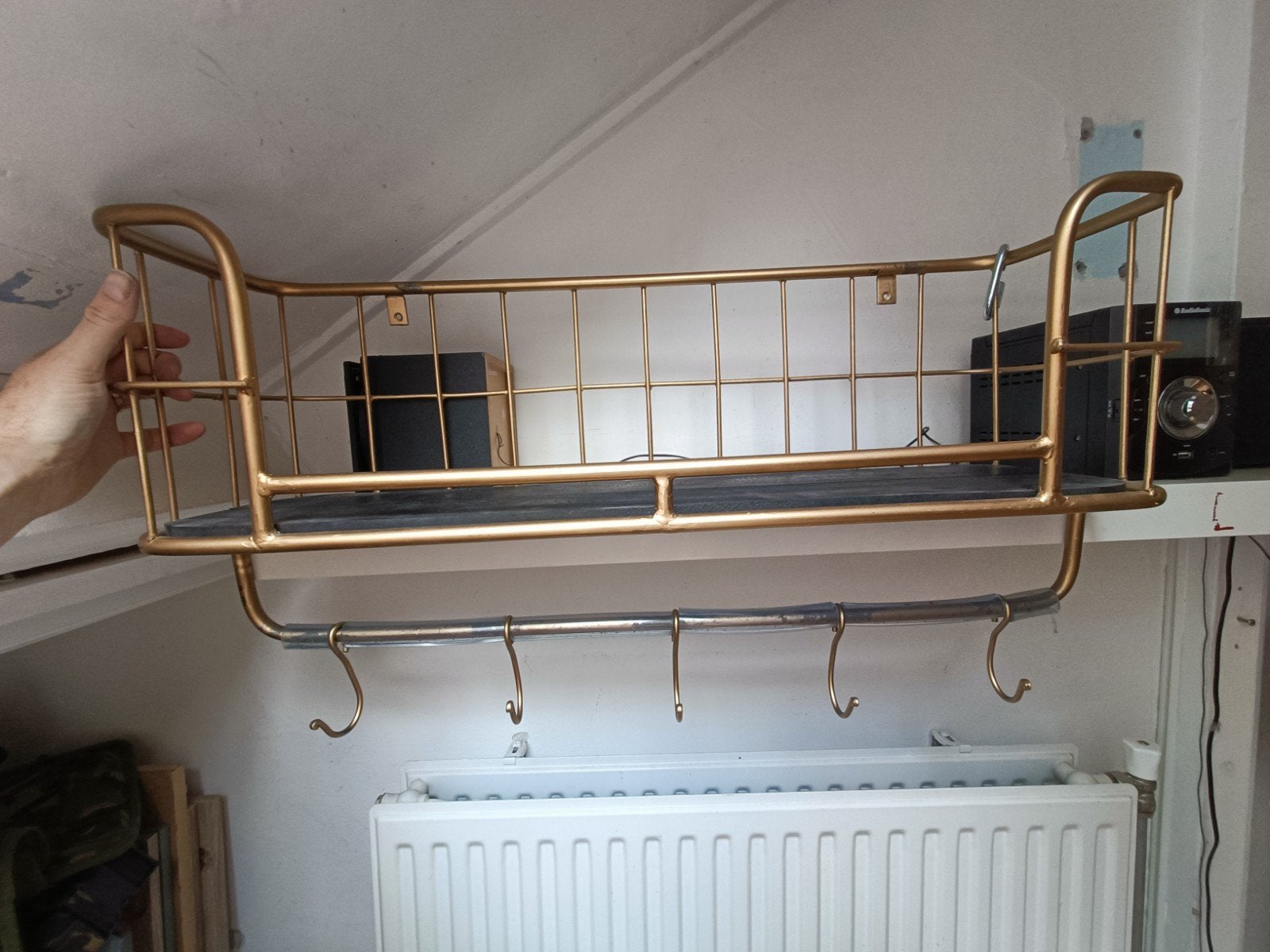 degelijke gouden kapstok, Zo goed als nieuw, Minder dan 100 cm, Metaal, Ophalen