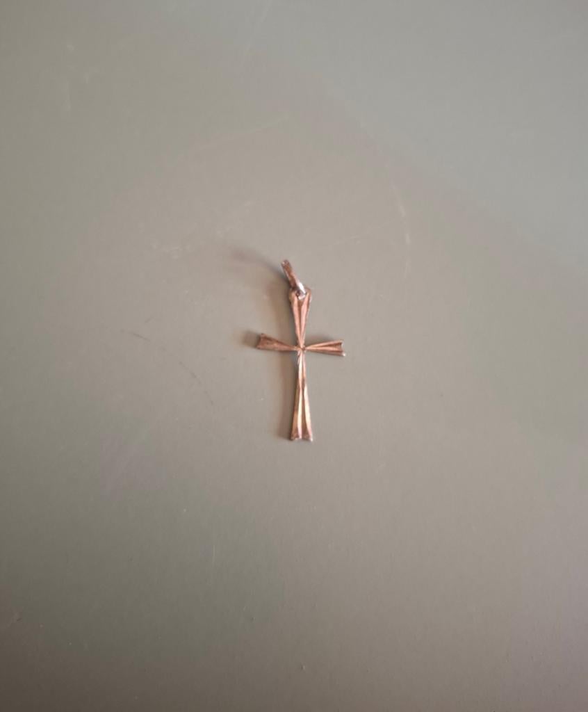Antiek zilver kruisje met cijfercode 925 !, Sieraden, Tassen en Uiterlijk, Kettinghangers, Ophalen of Verzenden, Zo goed als nieuw
