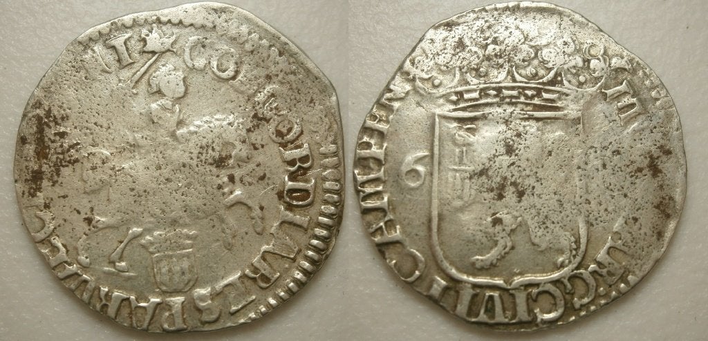 6] Kampen Rijderschelling 1690, Postzegels en Munten, Munten | Nederland, Vóór koninkrijk, Zilver, 25 cent, Ophalen of Verzenden