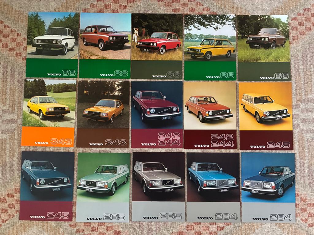 Volvo brochure sheets - 15 stuks, Ophalen of Verzenden, Zo goed als nieuw, Volvo