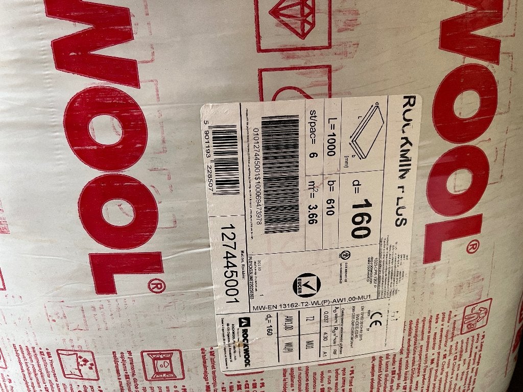 Rockwool rocksono plus, 4 tot 8 cm, Nieuw, Steenwol, 15 m² of meer