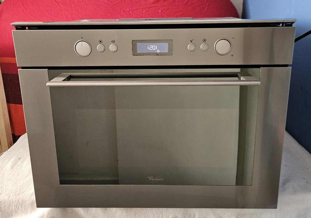Inbouw combi oven met magnetron van Whirlpool AMW696, Witgoed en Apparatuur, Ovens, Ophalen, 45 tot 50 cm, Whirlpool, Gebruikt