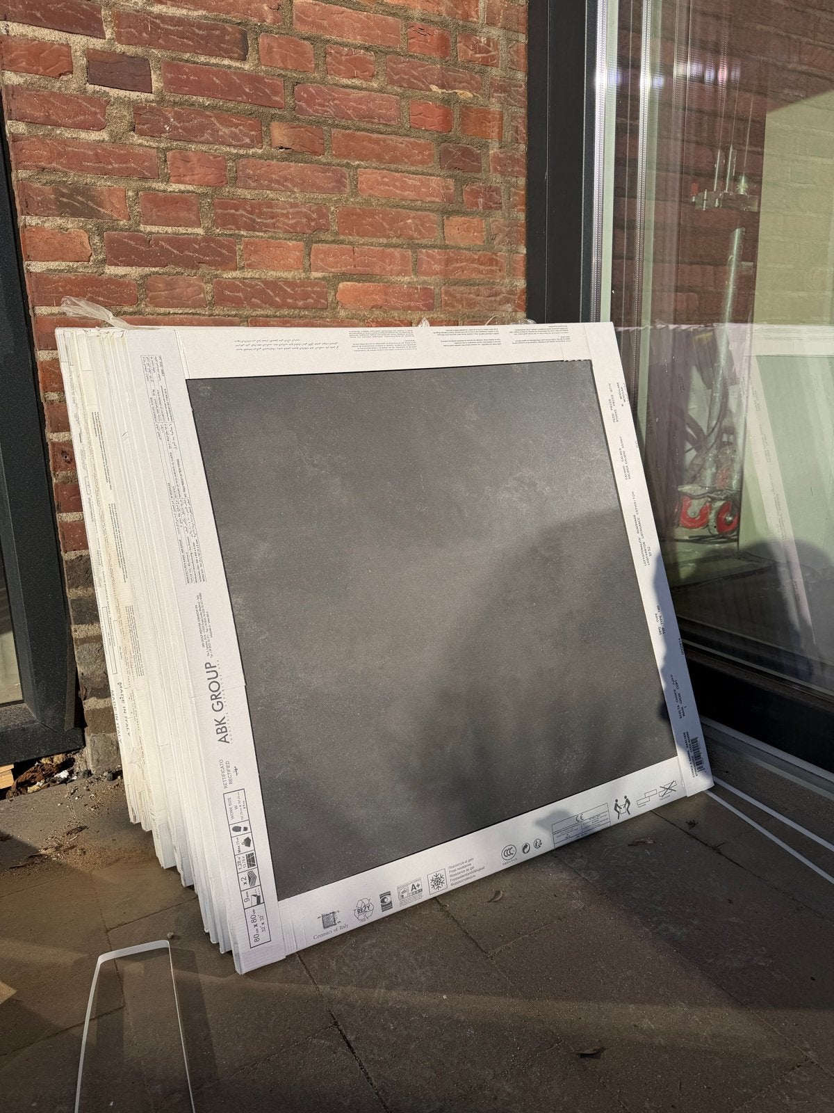 Partij 80x80 tegels, circa 13 m², 60 cm of meer, Nieuw, Ophalen of Verzenden, 10 m² of meer