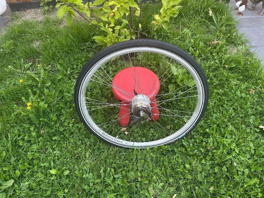 Achterwiel 28 inch 7 NEXUS versnellingen rollerbrakes, Fietsen en Brommers, Fietsonderdelen, Gebruikt, Ophalen of Verzenden, Aluminium