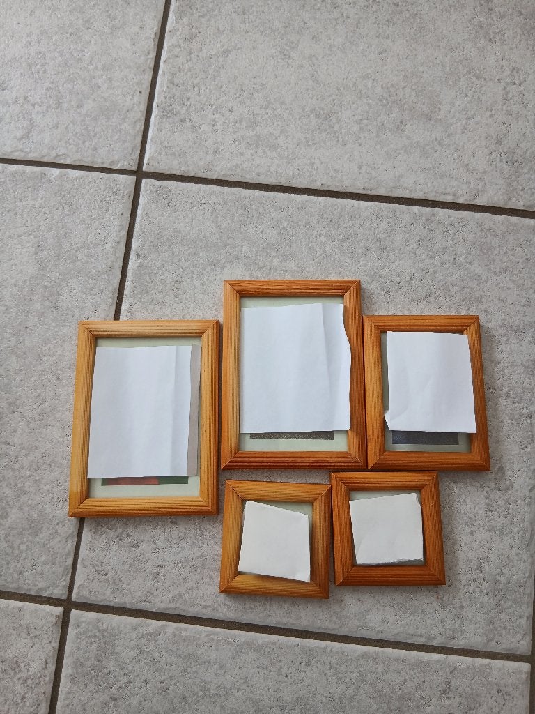 kleine houtenlijstjes zonder fotos, Ophalen, Zo goed als nieuw, Hout