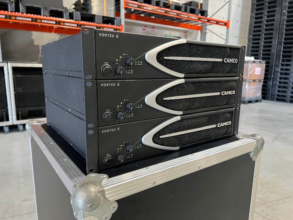 Camco Vortex 6 2x3000W/2Ohm amplifier (3x)