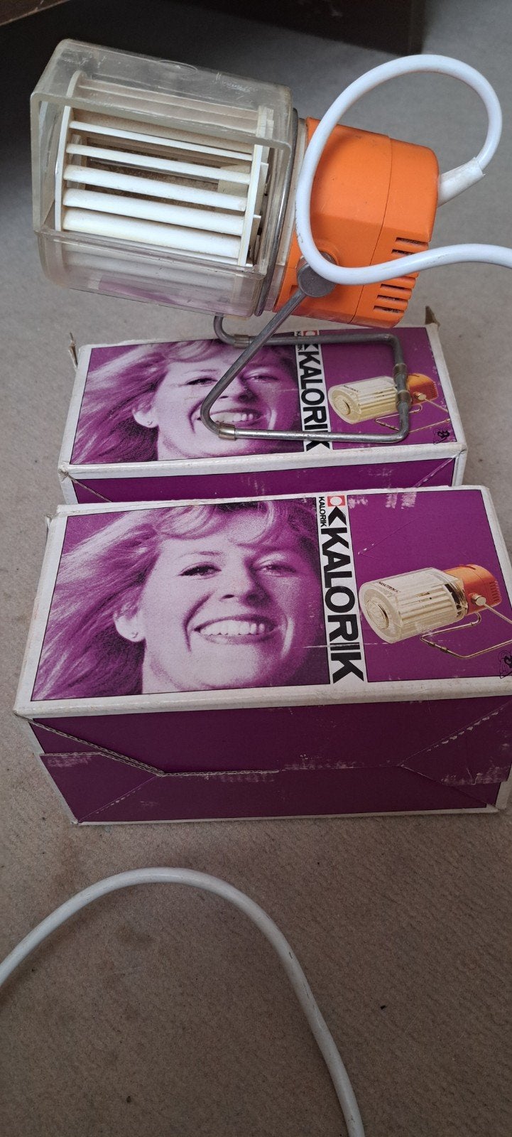 2x Compleet Kalorik Ventilator jaren 70-80, Ophalen of Verzenden, Gebruikt, Tafelventilator