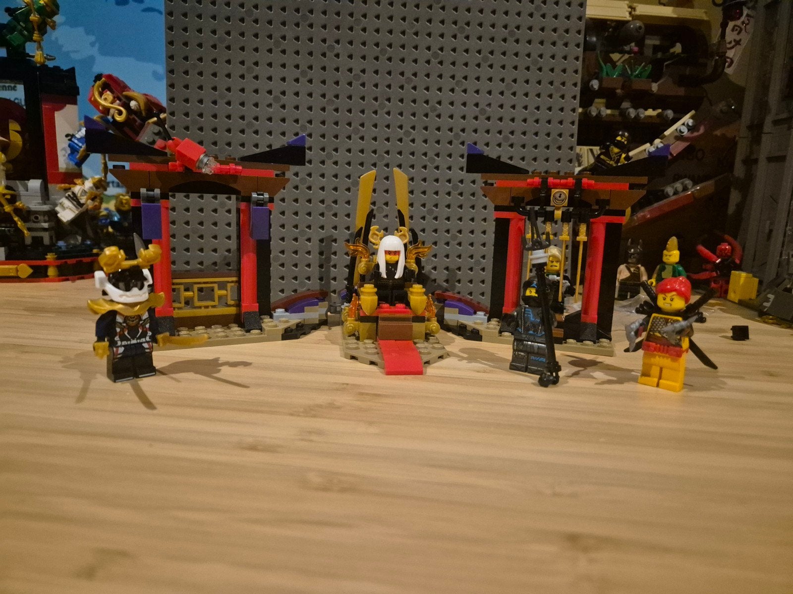 lego ninjago troonzaal duel set 70651, Ophalen of Verzenden, Gebruikt