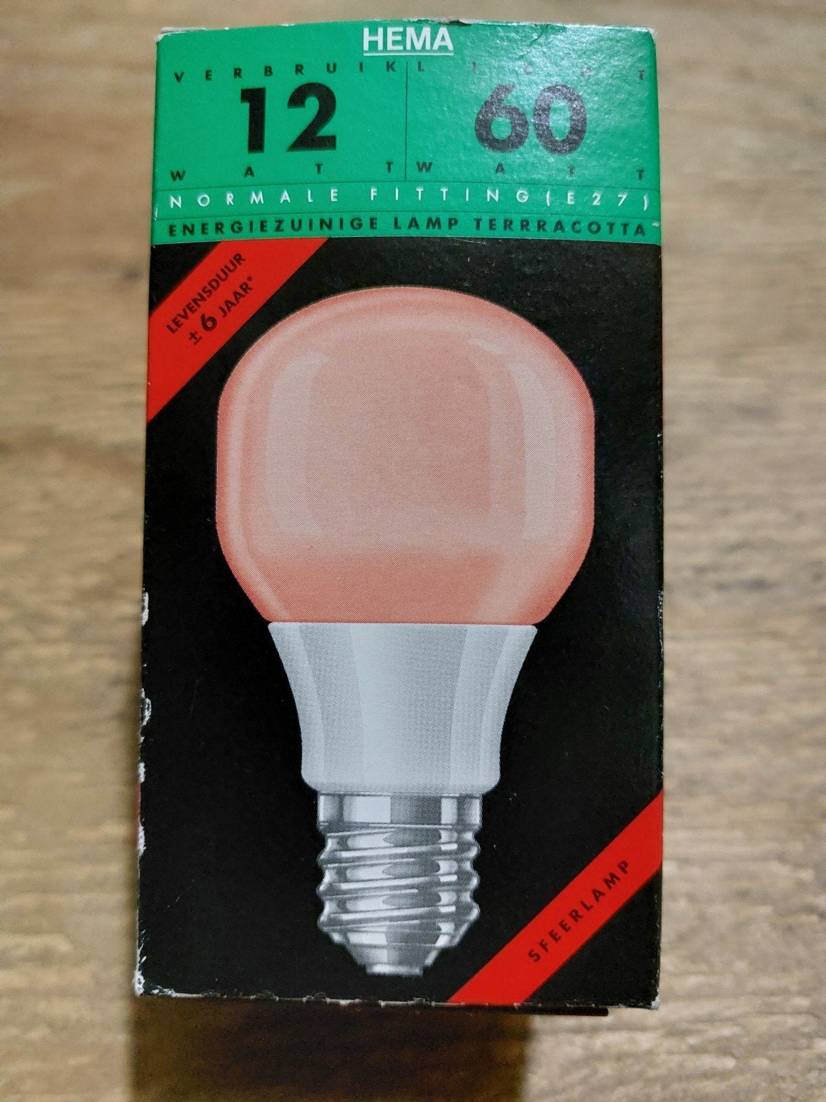 Spaarlamp terracotta kleur., Ophalen, Nieuw