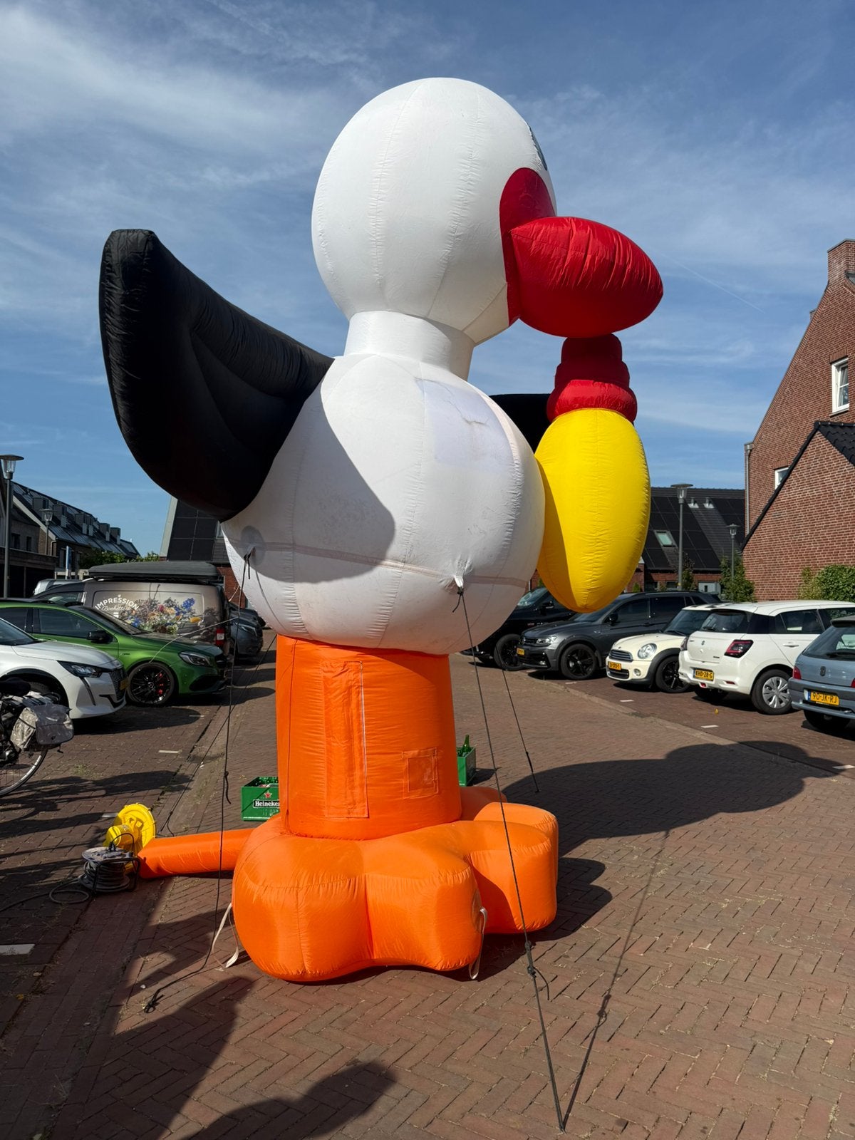 Opblaas pingpuin, Ophalen, Zo goed als nieuw