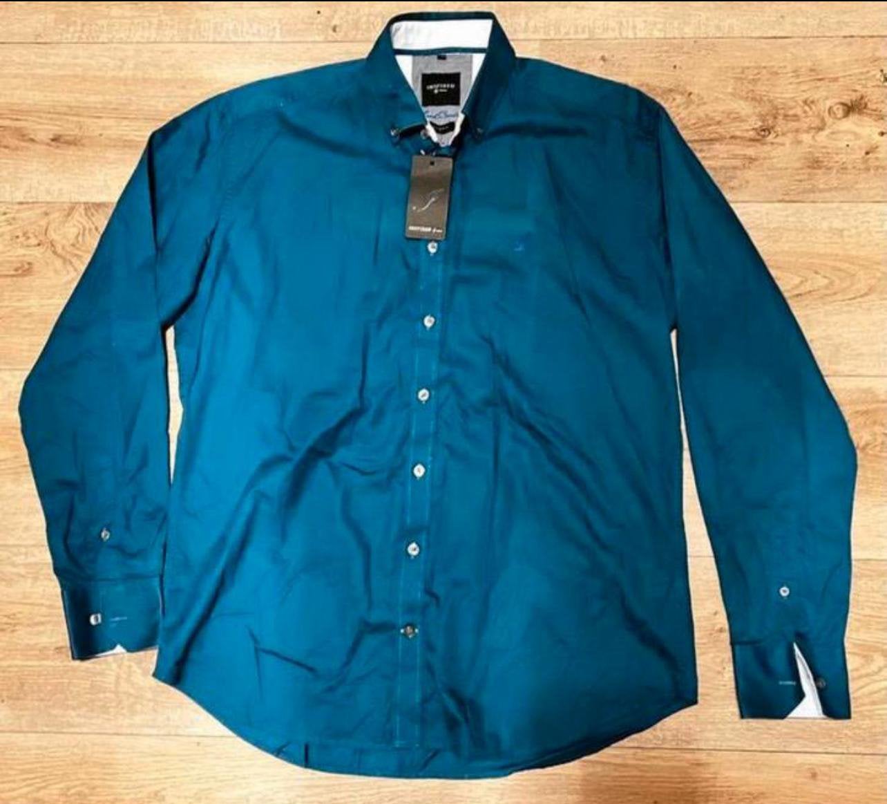 INSPIRED heren overhemd maatL,,NIEUW, Kleding | Heren, Ophalen of Verzenden, Zo goed als nieuw, Overige kleuren, Halswijdte 41/42 (L)