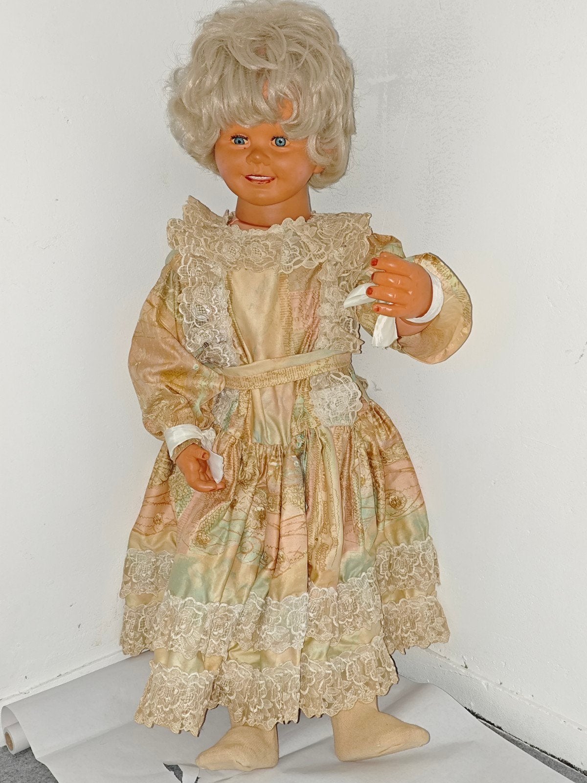 2 poppen 88 cm  zapf, Verzamelen, Ophalen of Verzenden, Gebruikt, Pop