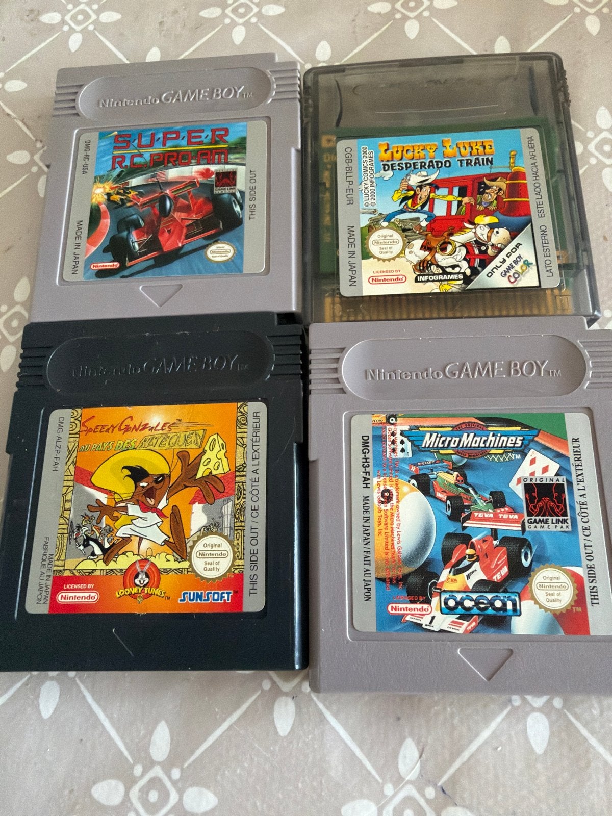 Game Boy games: Speedy Gonzales, Micro Machines, Super R.C., Gebruikt, 1 speler, Racen en Vliegen, Ophalen of Verzenden