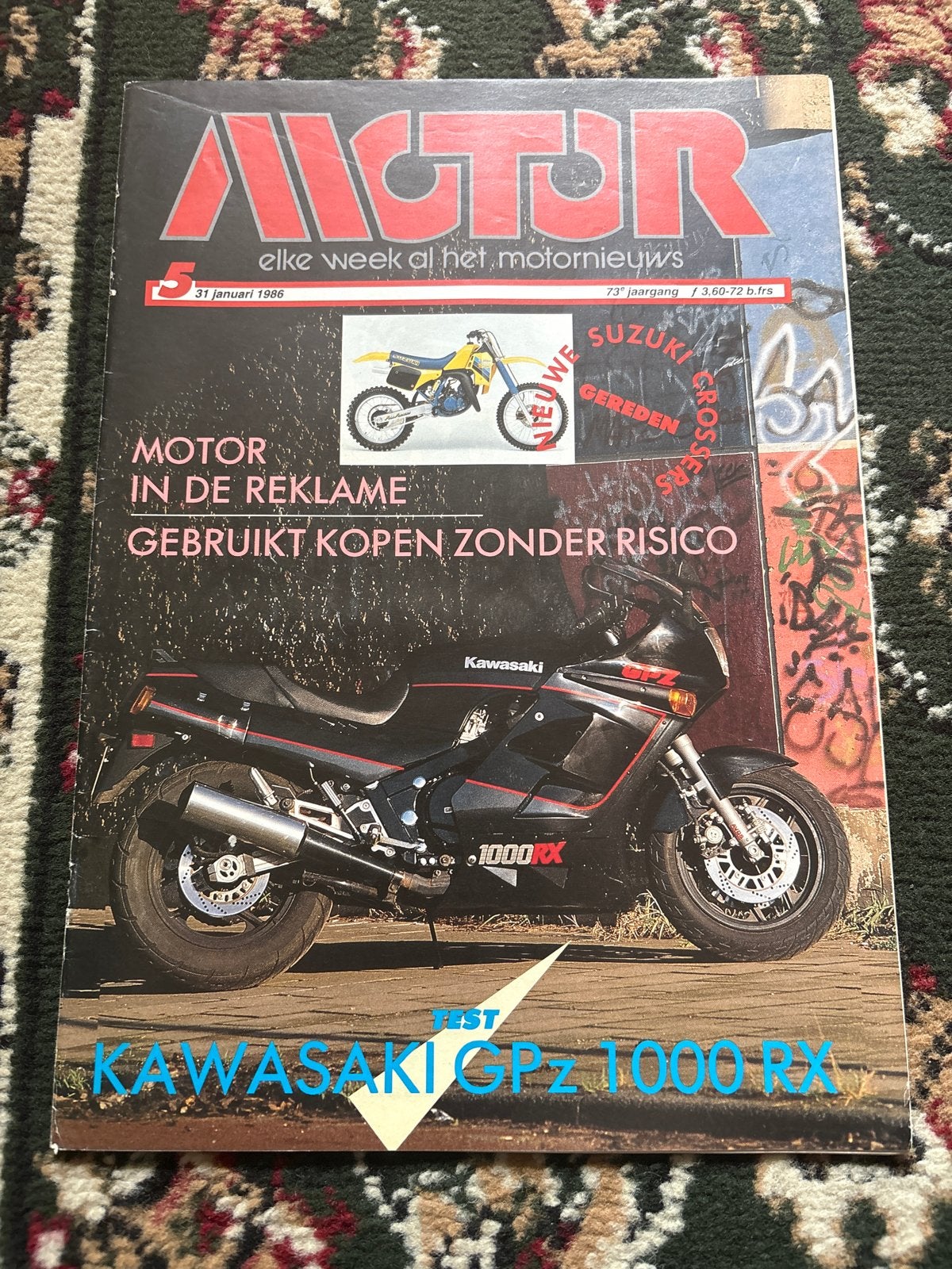 Motor Magazine 31 januari 1986 - Kawasaki GPz 1000 RX, Ophalen of Verzenden, Gelezen, Algemeen