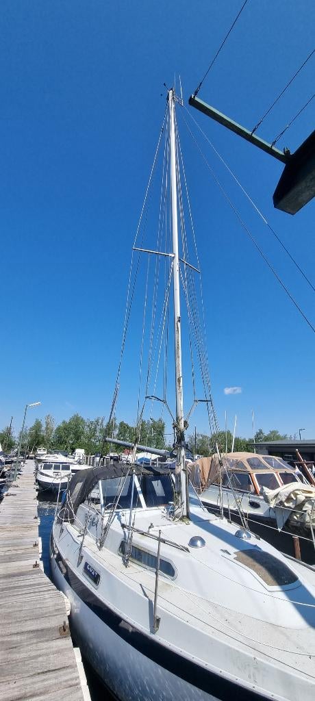 Aluminium zeilboot mast 9.90mtr, Watersport en Boten, Ophalen, 6 meter of meer, Gebruikt, 15 tot 30 m²