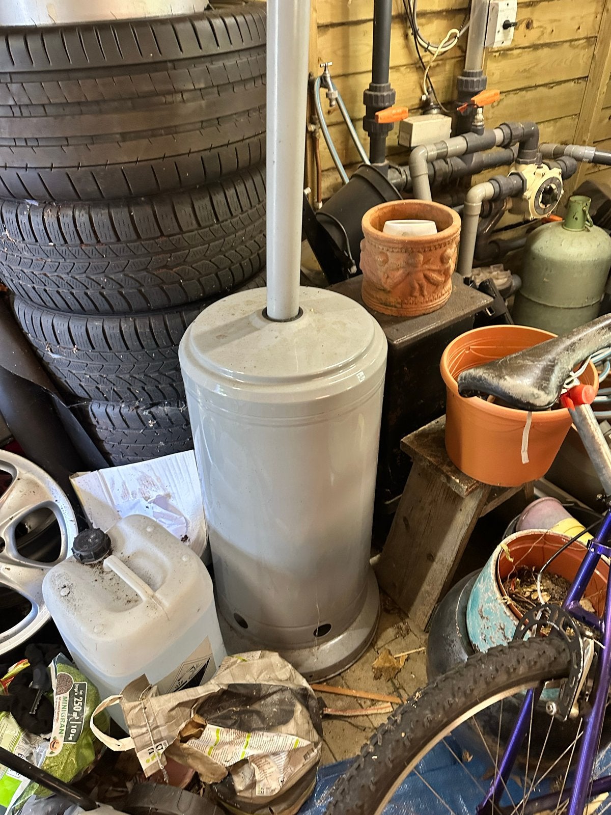 Terrasverwarmer op gas, weinig gebruikt, Tuin en Terras, Ophalen, Gebruikt, Gas