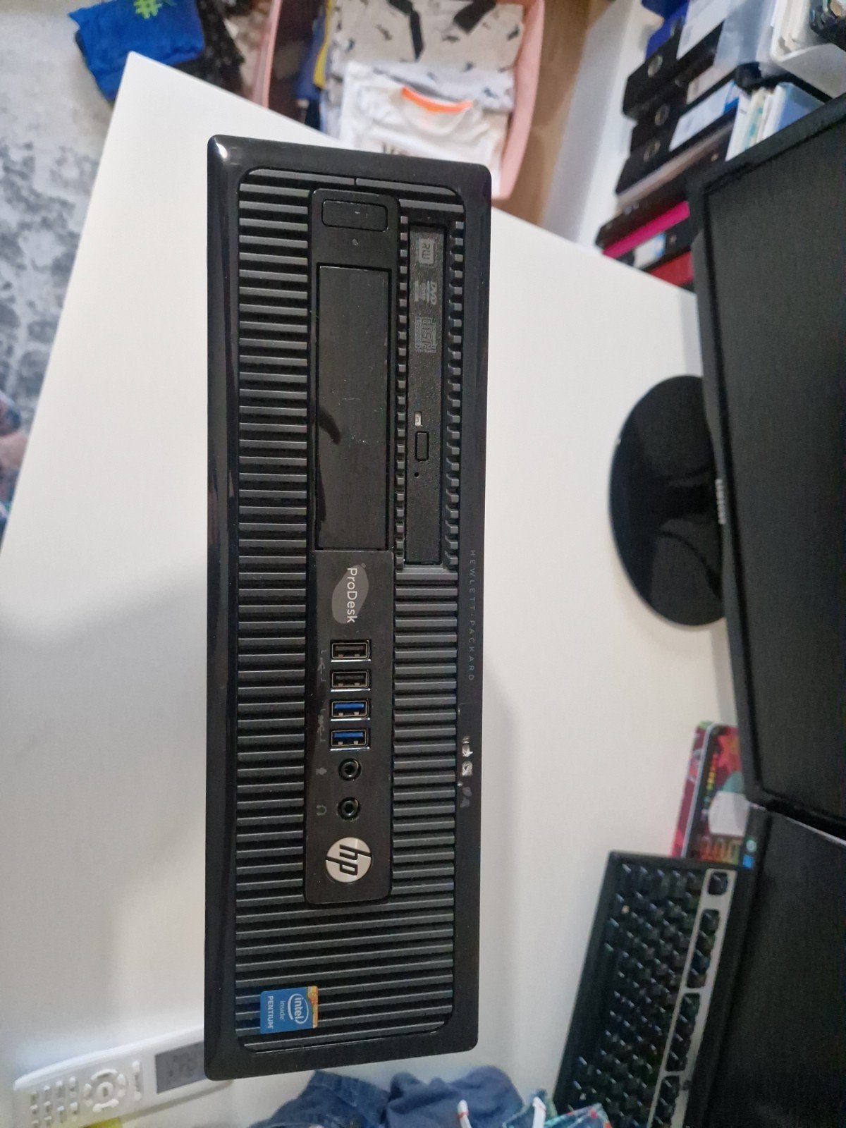 Pc, Computers en Software, Desktop Pc's, Ophalen, Intel Pentium, 4 GB, HP