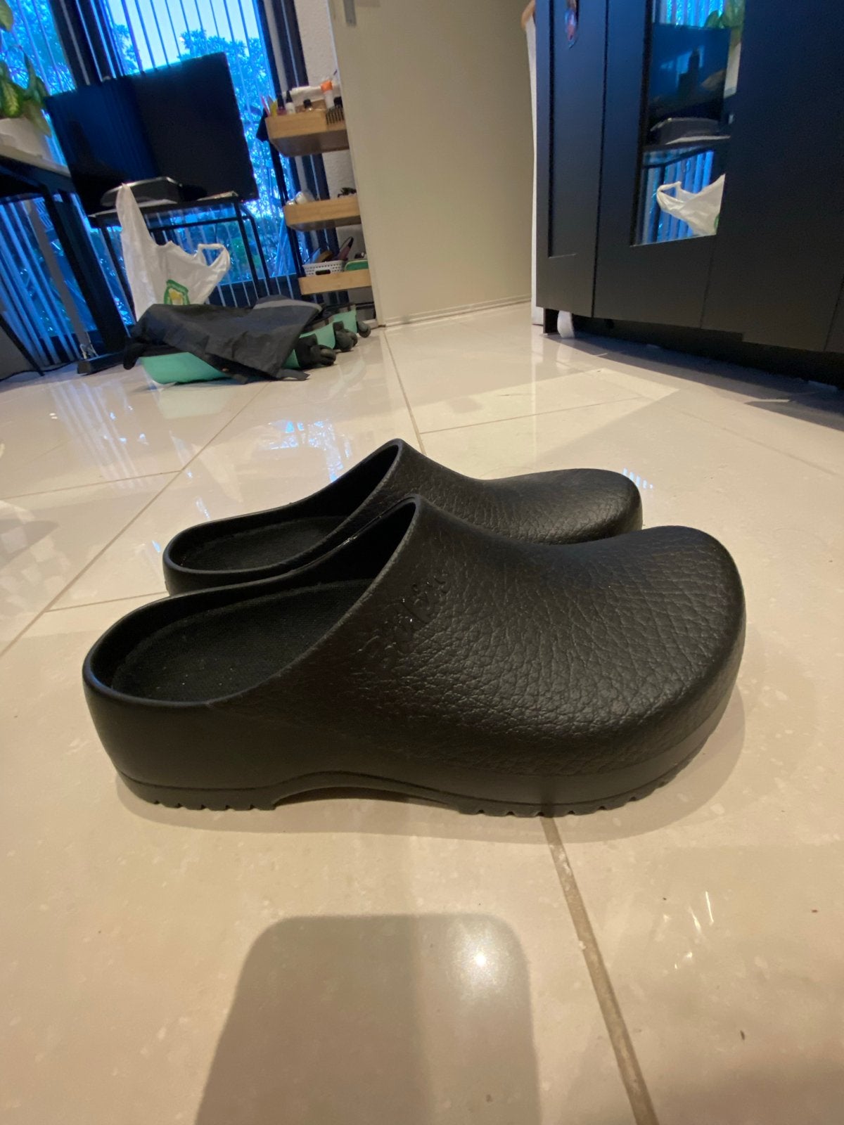 Birkenstock veiligheidsschoenen, maat 40, Kleding | Dames, Ophalen of Verzenden, Zo goed als nieuw, Zwart, Werkschoenen