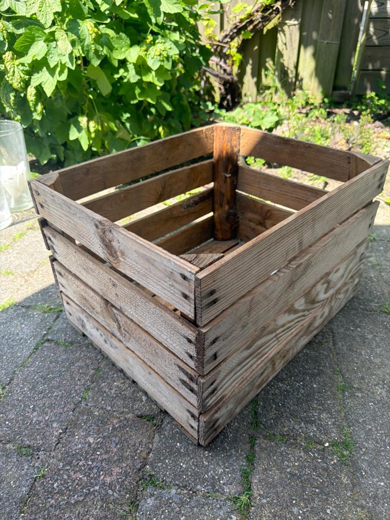 2 aardappelkisten - Decoratief en functioneel, Ophalen, Gebruikt, 50 tot 100 cm, Minder dan 50 cm