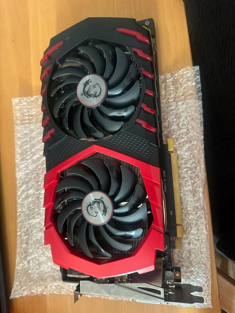 MSI GeForce GTX 1060 Gaming X 3G 8G Videokaart, Ophalen, PCI-Express 3, Gebruikt, HDMI