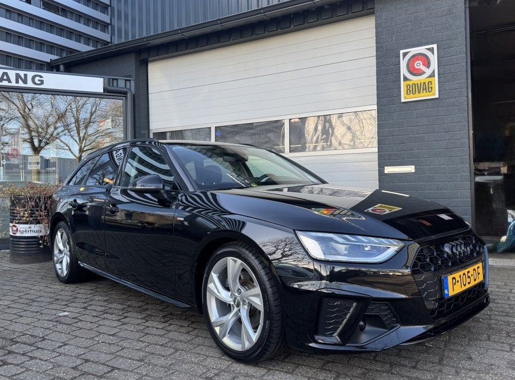 Audi A4 Avant 35 TFSI S-Line/Sport/Leer/Automaat (bj 2020), Auto's, Audi, Gebruikt, Euro 6, 4 cilinders, A4