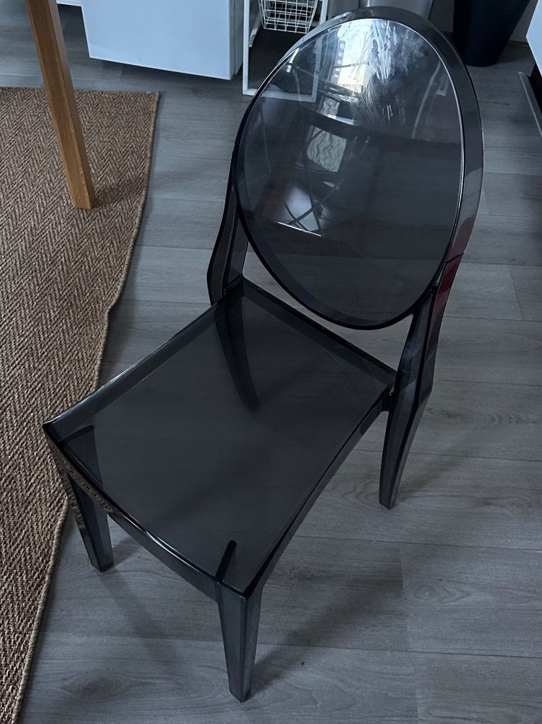 Kartell Victoria Ghost Chair, Ophalen, Gebruikt, Zwart, Eén