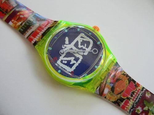 Swatch Zapping horloge ( Nam June Paik ) Vintage NIEUW !, Ophalen, Kunststof, Polshorloge, Swatch
