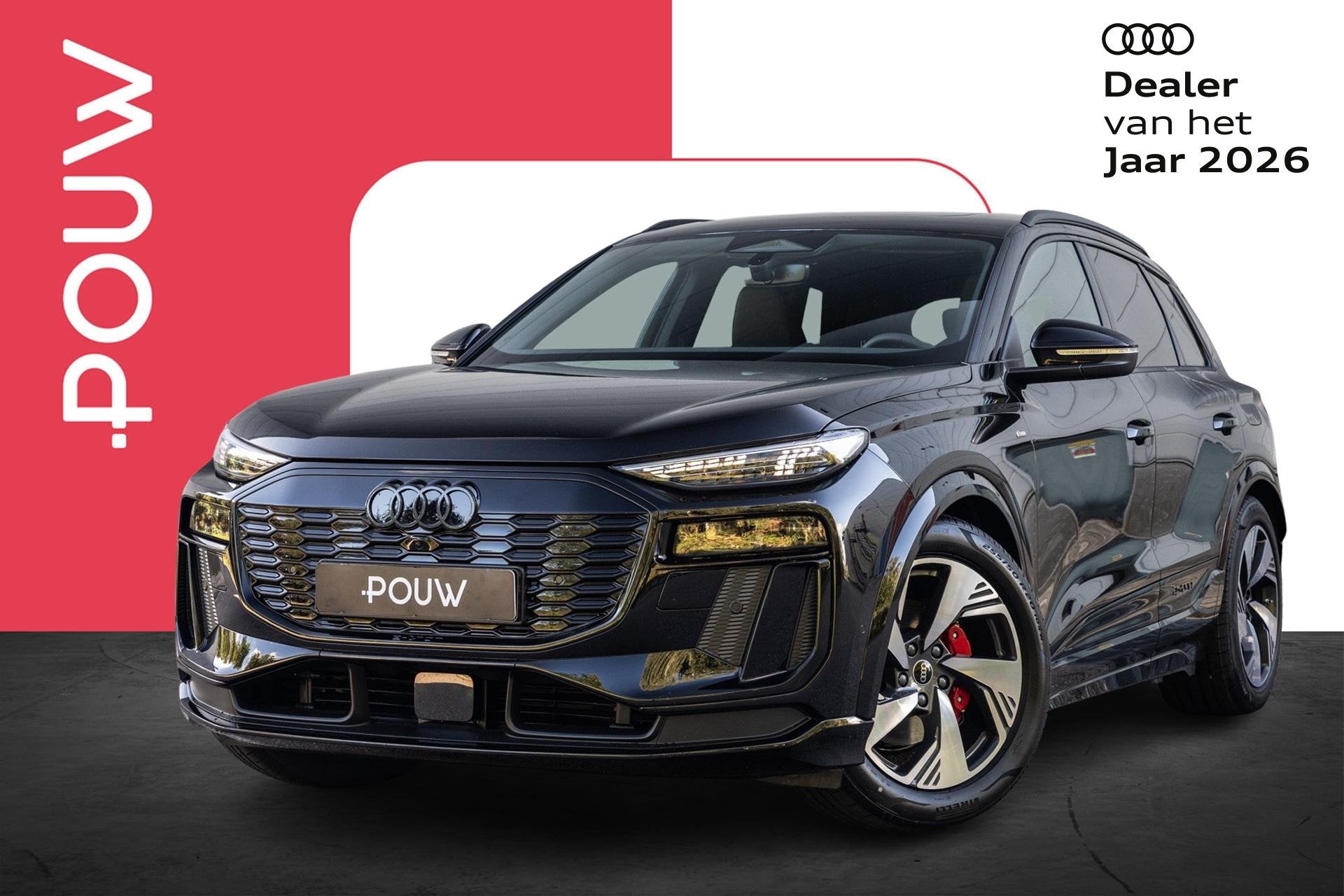 Audi Q6 e-tron 252pk S Edition 83 kWh | Luchtvering | Panora, Auto's, Automaat, 12 maanden, Achterwielaandrijving, Zwart