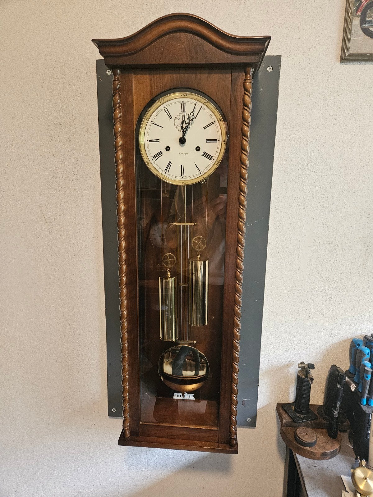 kieninger.twee gewichten regulateur, Ophalen
